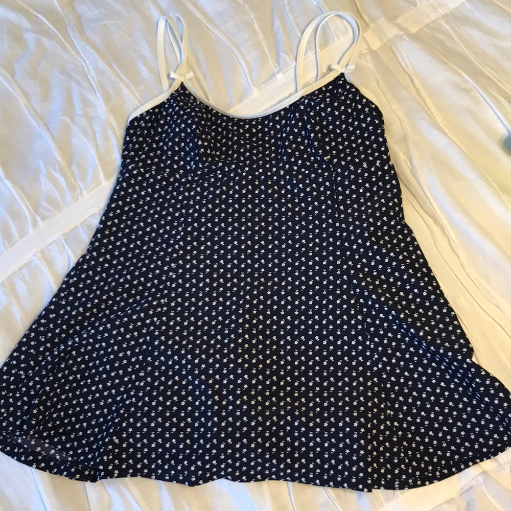 Navy maternity baby doll swimsuit